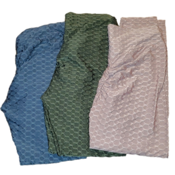 Slate blue / grey textured leggings 1X /2X - Picture 7 of 7